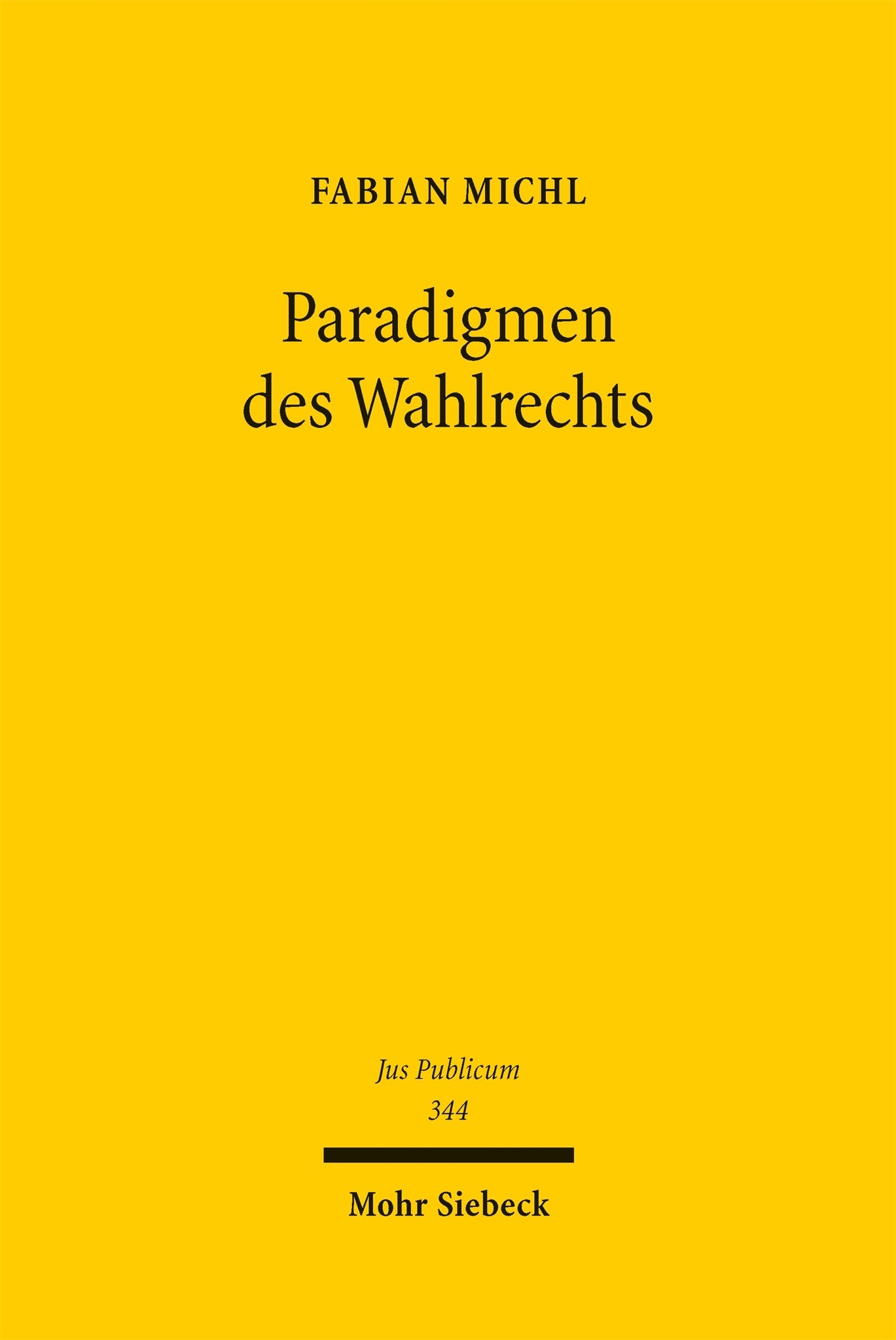 Cover image for Paradigmen des Wahlrechts ISBN 9783161647734